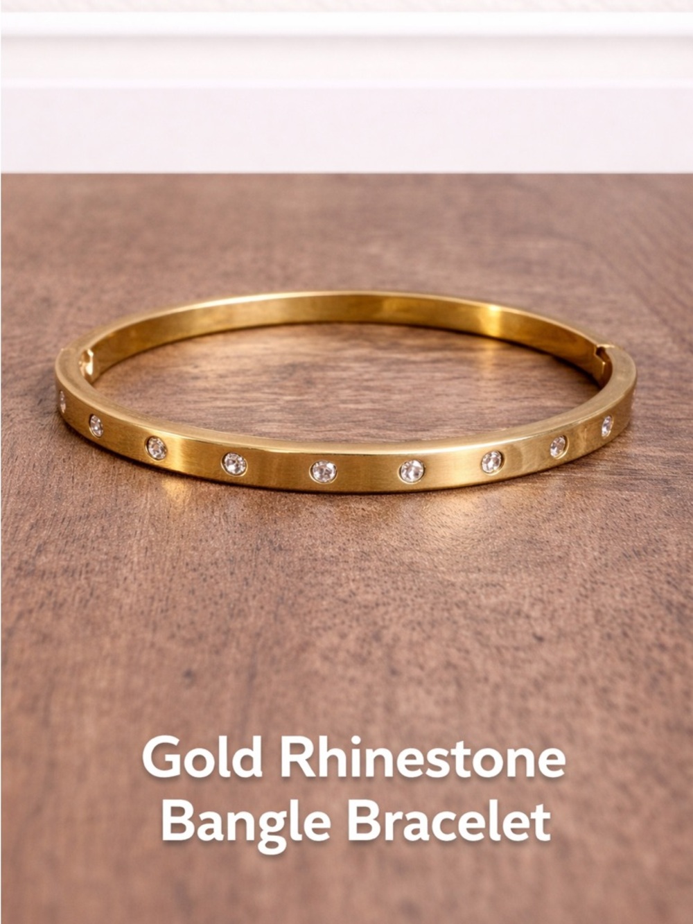 kate spade Gold Rhinestone Bangle Bracelet Trendy